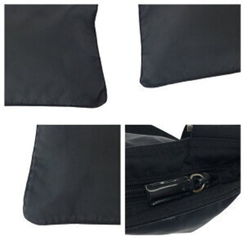 Prada Bag nylon black Tessuto Shoulder plate logo triangular - Picture 6 of 10
